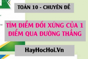 Cách tìm điểm đối xứng của một điểm qua đường thẳng - Toán 10 chuyên đề